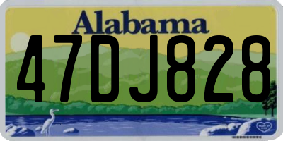 AL license plate 47DJ828