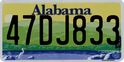 AL license plate 47DJ833