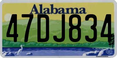 AL license plate 47DJ834