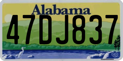AL license plate 47DJ837