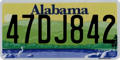 AL license plate 47DJ842