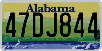 AL license plate 47DJ844