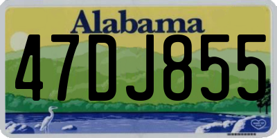 AL license plate 47DJ855
