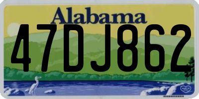 AL license plate 47DJ862