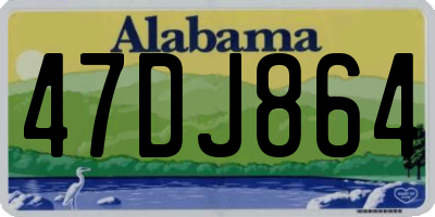 AL license plate 47DJ864