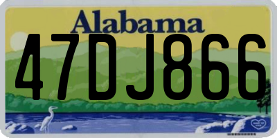 AL license plate 47DJ866