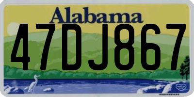 AL license plate 47DJ867
