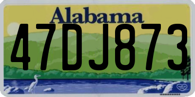 AL license plate 47DJ873