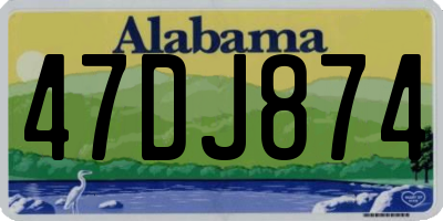 AL license plate 47DJ874