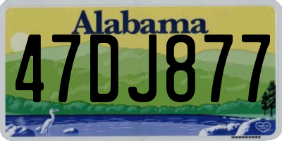 AL license plate 47DJ877