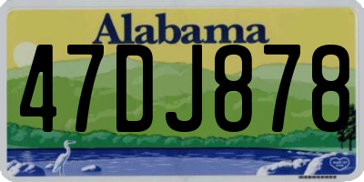 AL license plate 47DJ878