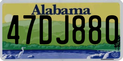 AL license plate 47DJ880