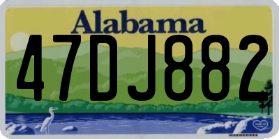 AL license plate 47DJ882