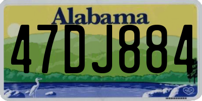 AL license plate 47DJ884