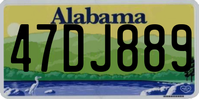 AL license plate 47DJ889