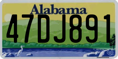 AL license plate 47DJ891
