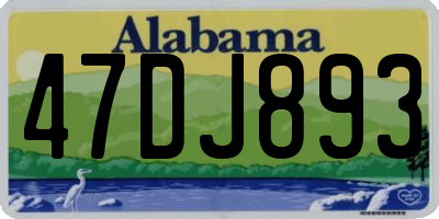 AL license plate 47DJ893