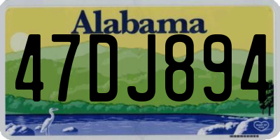 AL license plate 47DJ894