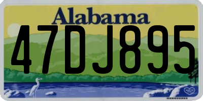 AL license plate 47DJ895