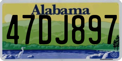 AL license plate 47DJ897