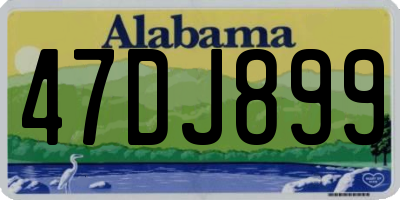 AL license plate 47DJ899
