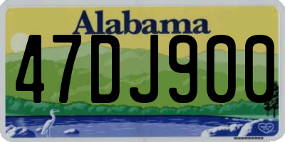 AL license plate 47DJ900