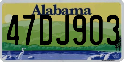 AL license plate 47DJ903