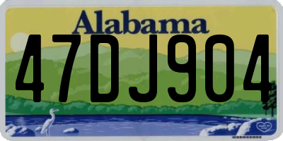 AL license plate 47DJ904