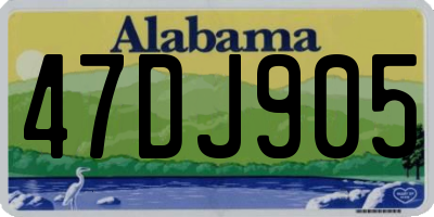 AL license plate 47DJ905