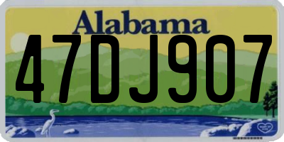AL license plate 47DJ907