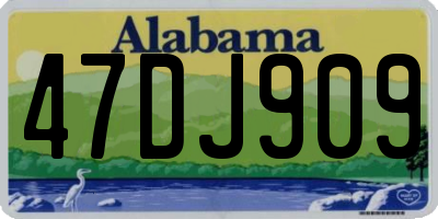 AL license plate 47DJ909