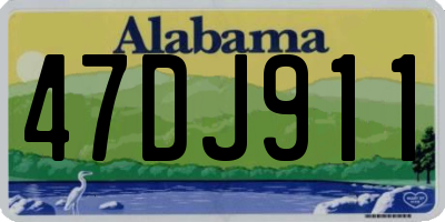 AL license plate 47DJ911