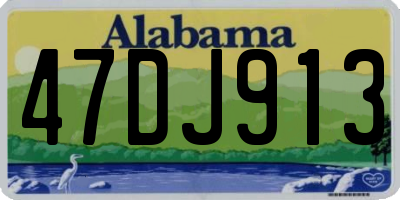 AL license plate 47DJ913