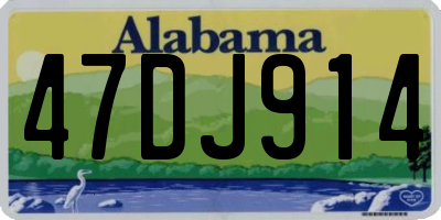 AL license plate 47DJ914