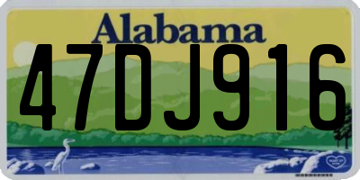 AL license plate 47DJ916