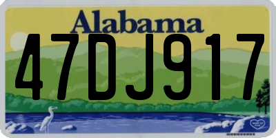 AL license plate 47DJ917