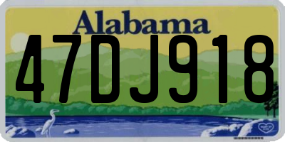 AL license plate 47DJ918