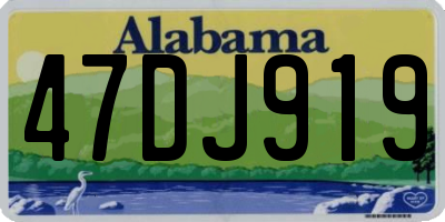 AL license plate 47DJ919