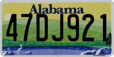 AL license plate 47DJ921