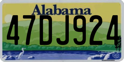 AL license plate 47DJ924