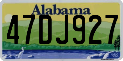 AL license plate 47DJ927