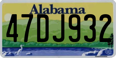 AL license plate 47DJ932