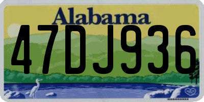 AL license plate 47DJ936