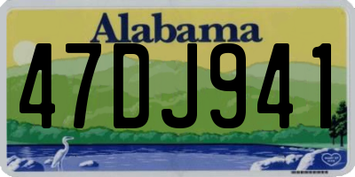 AL license plate 47DJ941