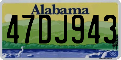 AL license plate 47DJ943