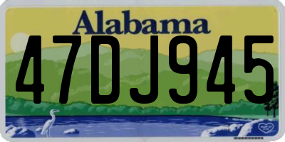 AL license plate 47DJ945