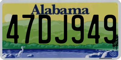 AL license plate 47DJ949