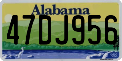 AL license plate 47DJ956