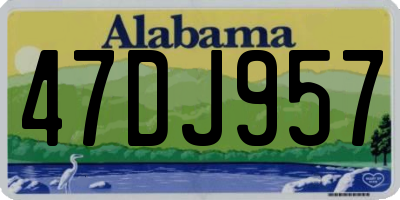 AL license plate 47DJ957