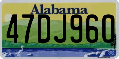 AL license plate 47DJ960